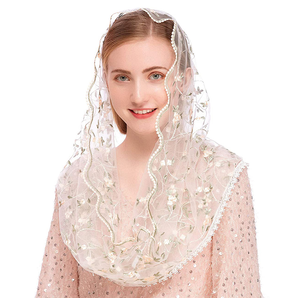 Infinity Scarf Knit - Women Chapel Veils Lady Mantilla Infinity