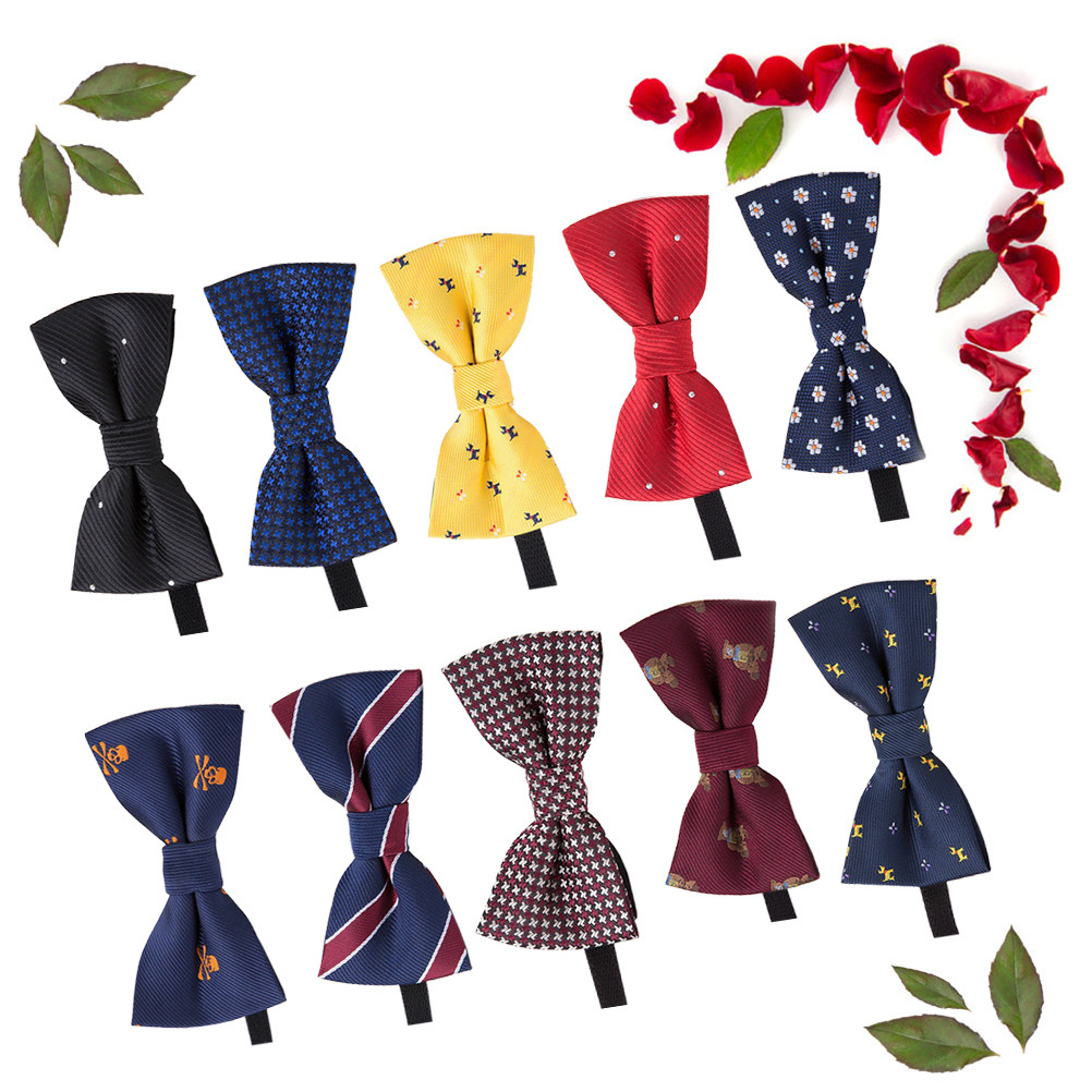 Bow Tie Pre Tied - 10Pcs Children's Small Bow Tie Pre-Tied