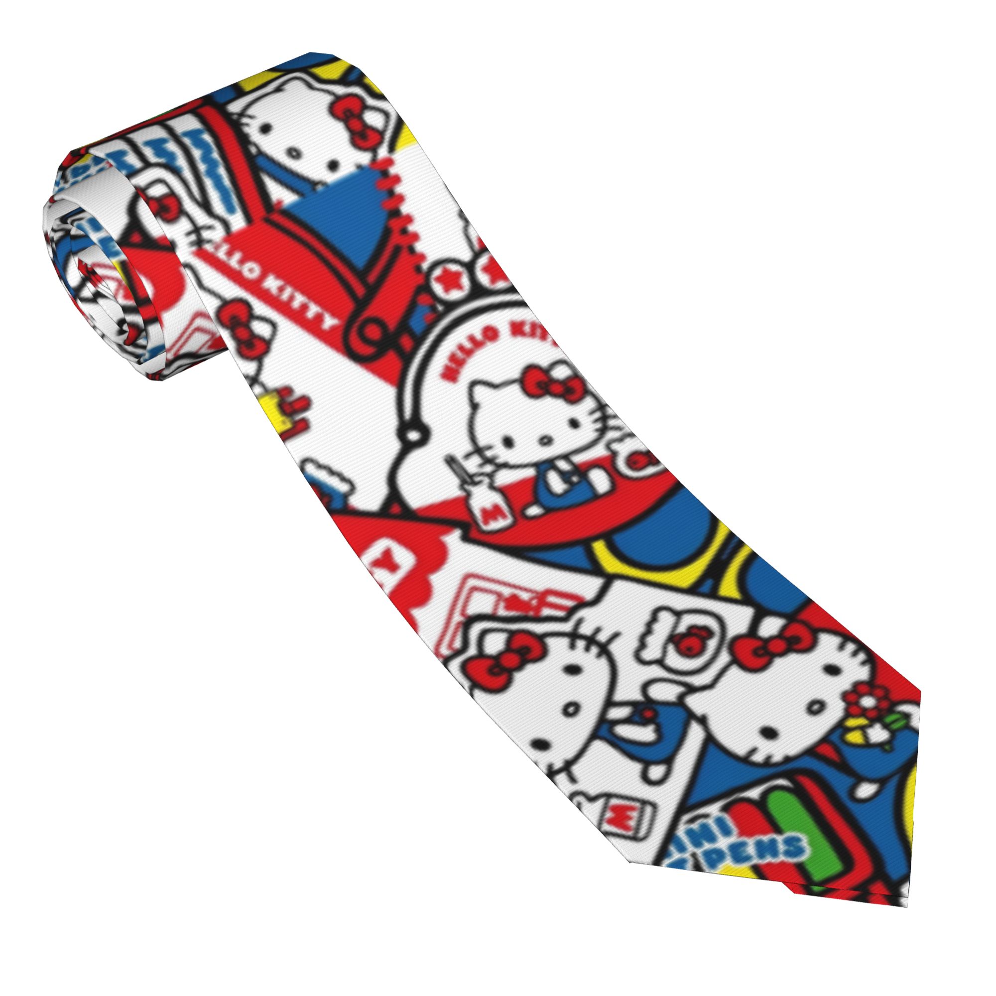 Skinny Tie Men - Hello Kitty Colorful Neckties Men Polyester