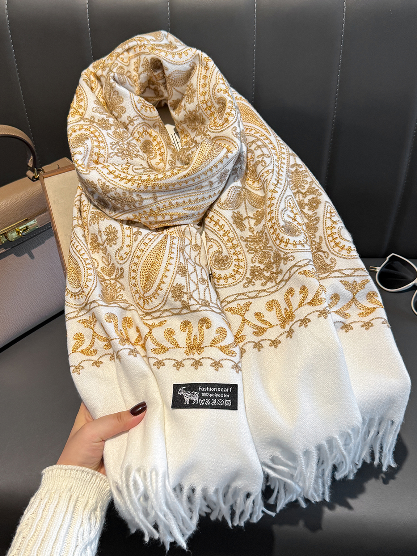 Luxury Thick Warm Paisley Pash - Woven Scarf Blanket 리뷰 및 가격