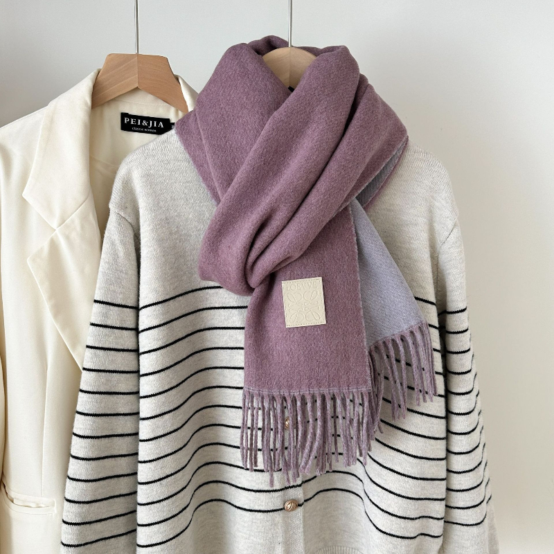 New Luxury Design Wool Scarf W - Muffler Men Wool 리뷰 및 가격