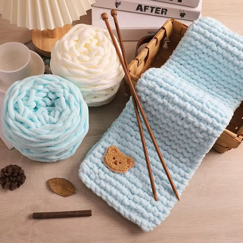 3PCS 300g Chenille Knitting Ya - Woven Scarf Blanket 리뷰 및 가격