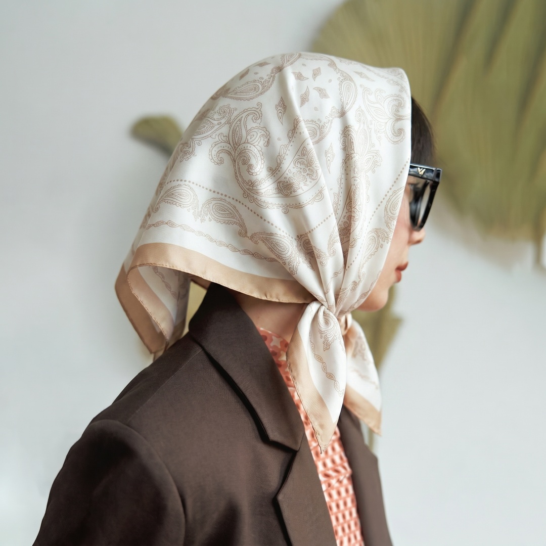Scarf Square Hijab Bandana Hea - Scarf Silk Square 리뷰 및 가격