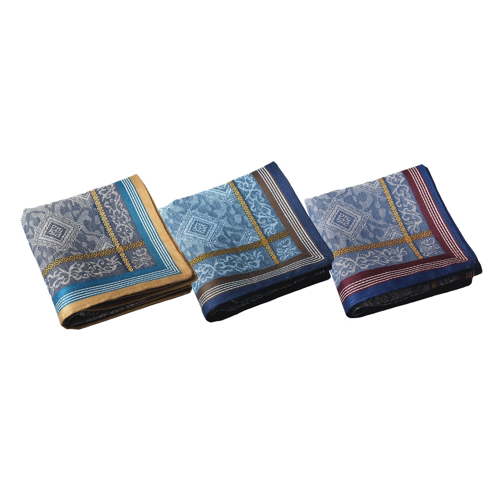 3Pcs Pocket Square Hankies Jac - Handkerchief Cotton Men 리뷰 및 가격