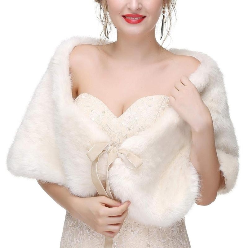 652F Sophisticated Faux Furs S - Stole Wedding Shawl 리뷰 및 가격