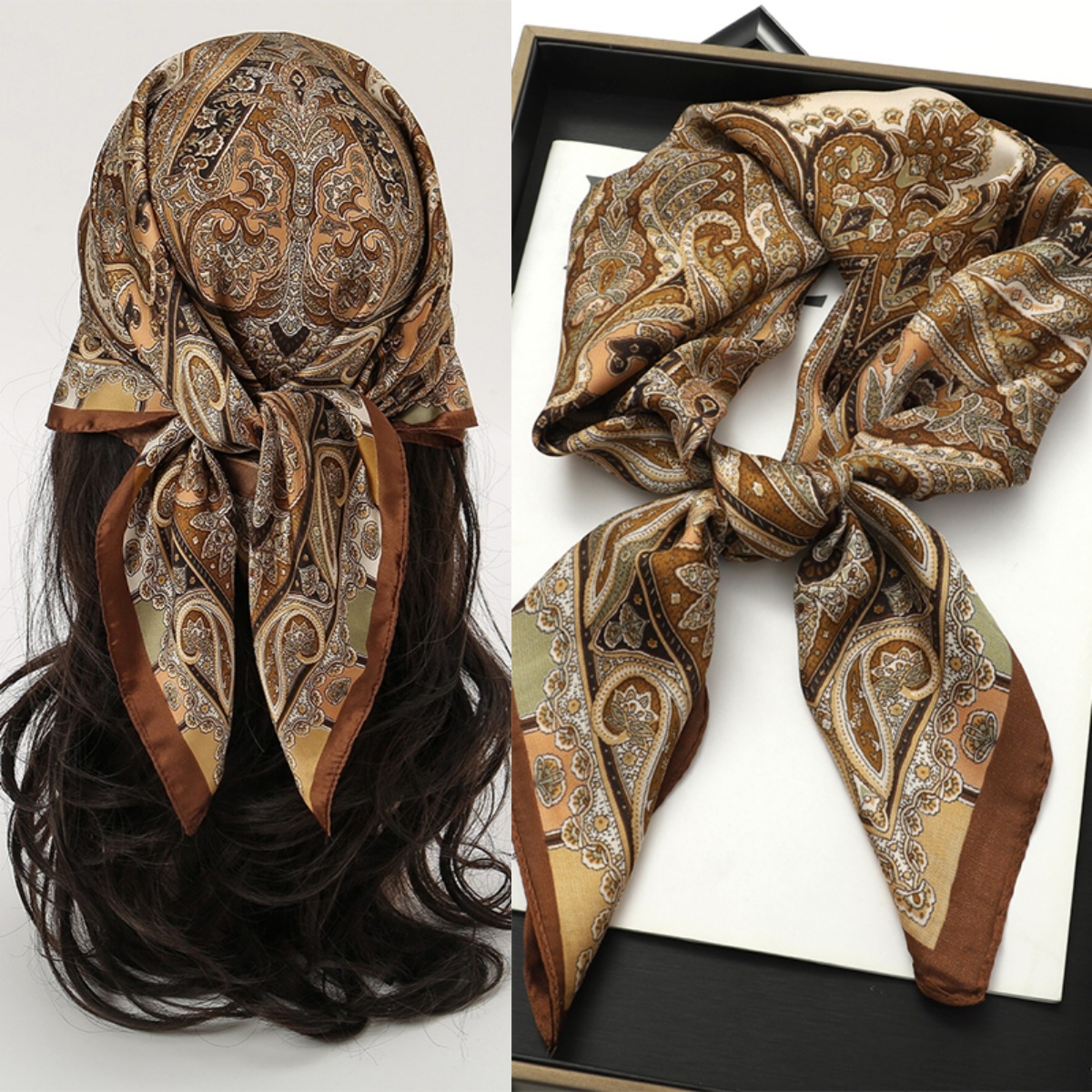 Bohemian Style Print Luxury Br - Face Scarf Mask 리뷰 및 가격