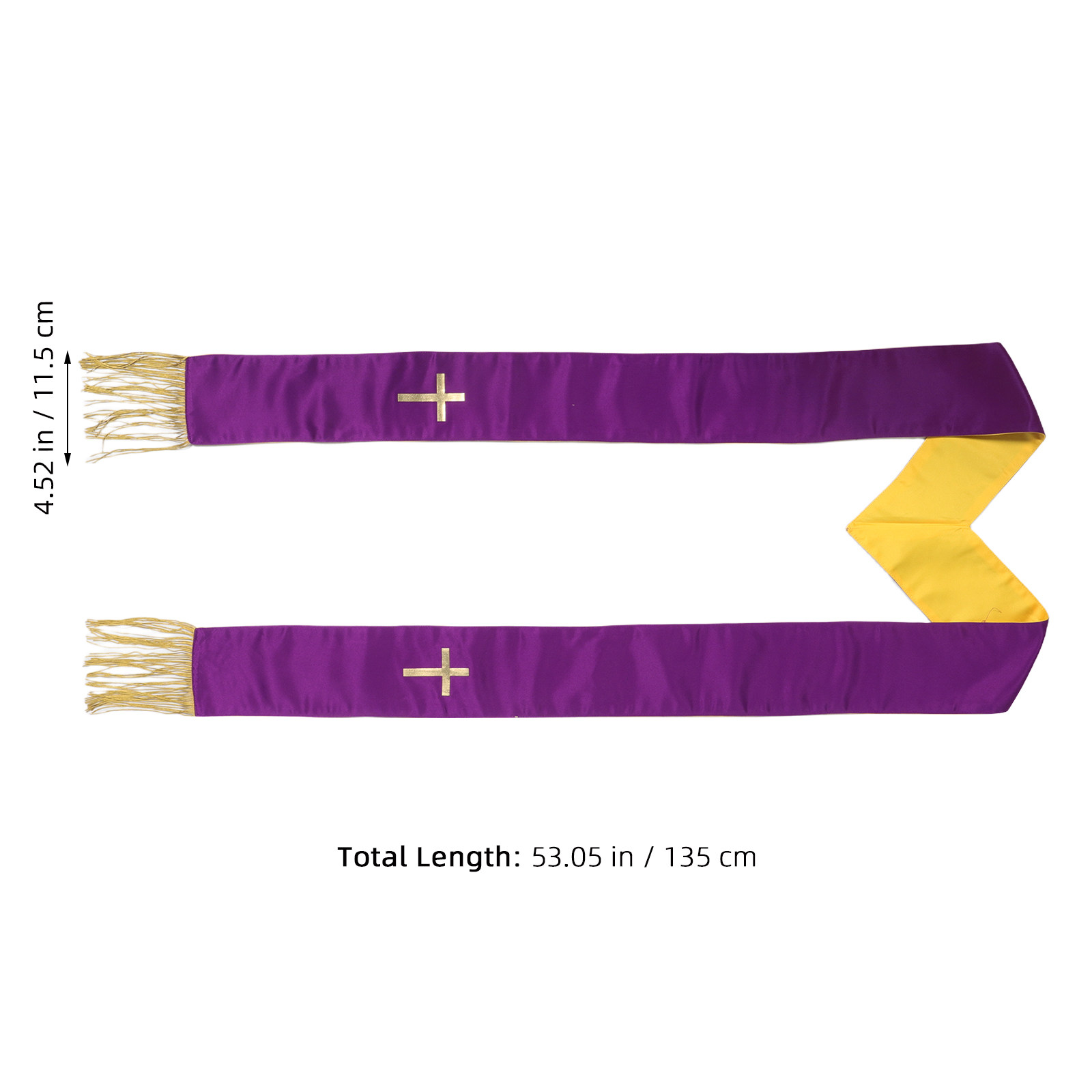 Dual Color Purple Gold Reversi - Stole Wedding Shawl 리뷰 및 가격
