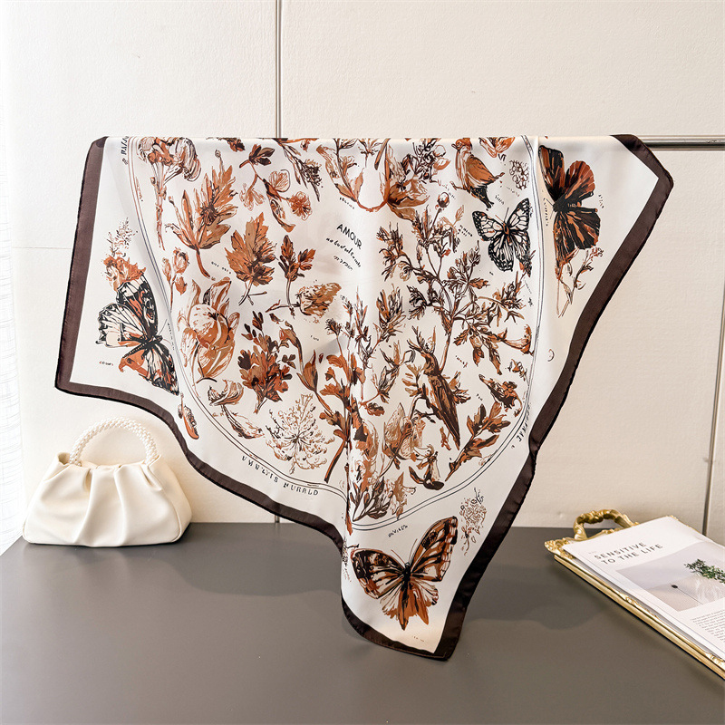 Vintage Butterfly Sketch Squar - Ascot Neck Scarf 리뷰 및 가격