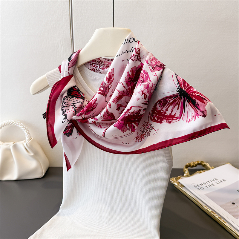 Vintage Butterfly Sketch Squar - Ascot Neck Scarf 리뷰 및 가격