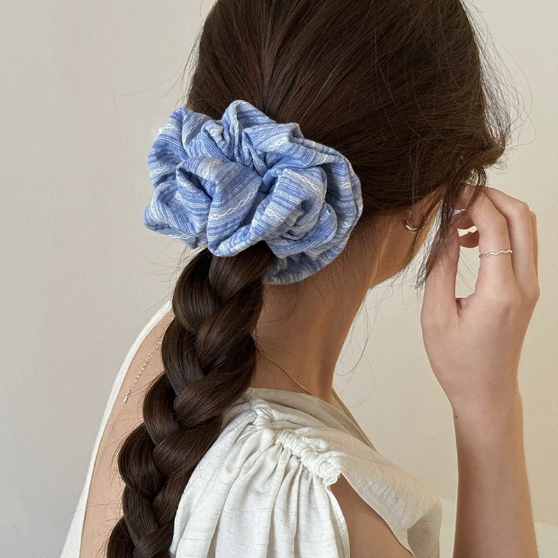 2024 Korea Fashion Stripe Hair - Silk Tie Striped 리뷰 및 가격