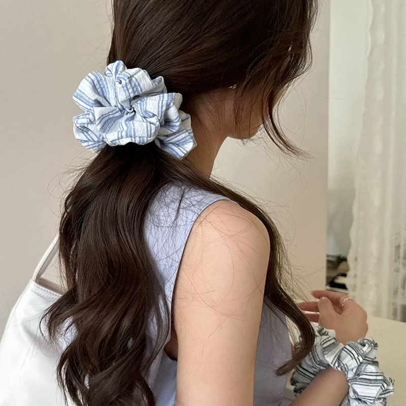 2024 Korea Fashion Stripe Hair - Silk Tie Striped 리뷰 및 가격