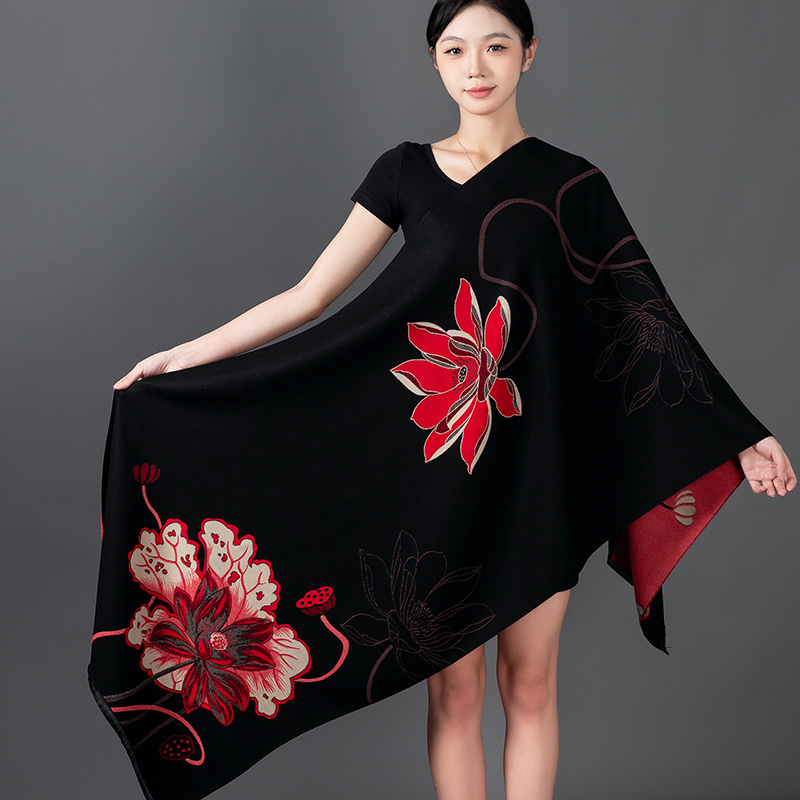 Women Winter Shawl Cashmere Sc - Woven Scarf Blanket 리뷰 및 가격