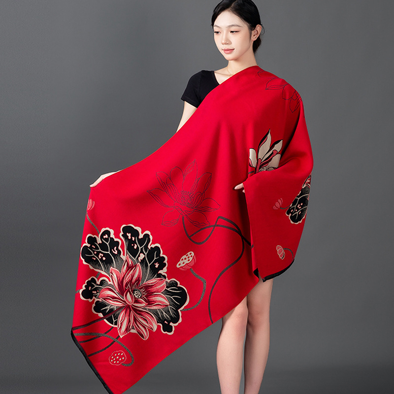 Women Winter Shawl Cashmere Sc - Woven Scarf Blanket 리뷰 및 가격