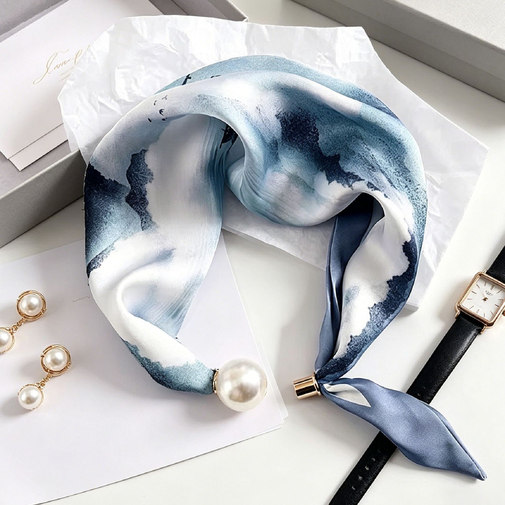 Luxury Knight Pearl Magnetic S - Ascot Neck Scarf 리뷰 및 가격