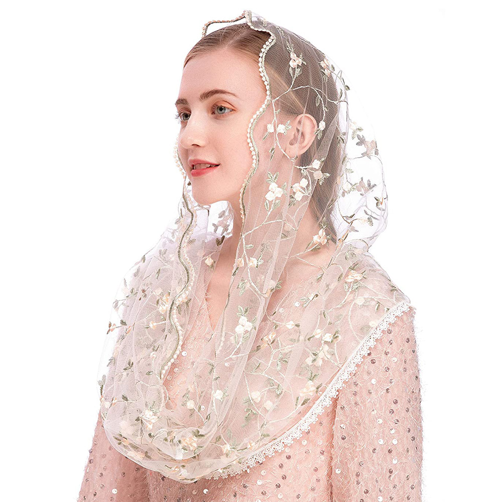 Women Chapel Veils Lady Mantil - Infinity Scarf Knit 리뷰 및 가격