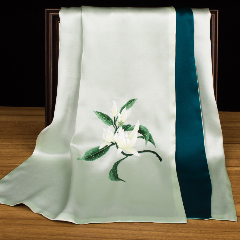 Pure Silk Suzhou Embroidery Sc - Silk Neck Scarf 리뷰 및 가격