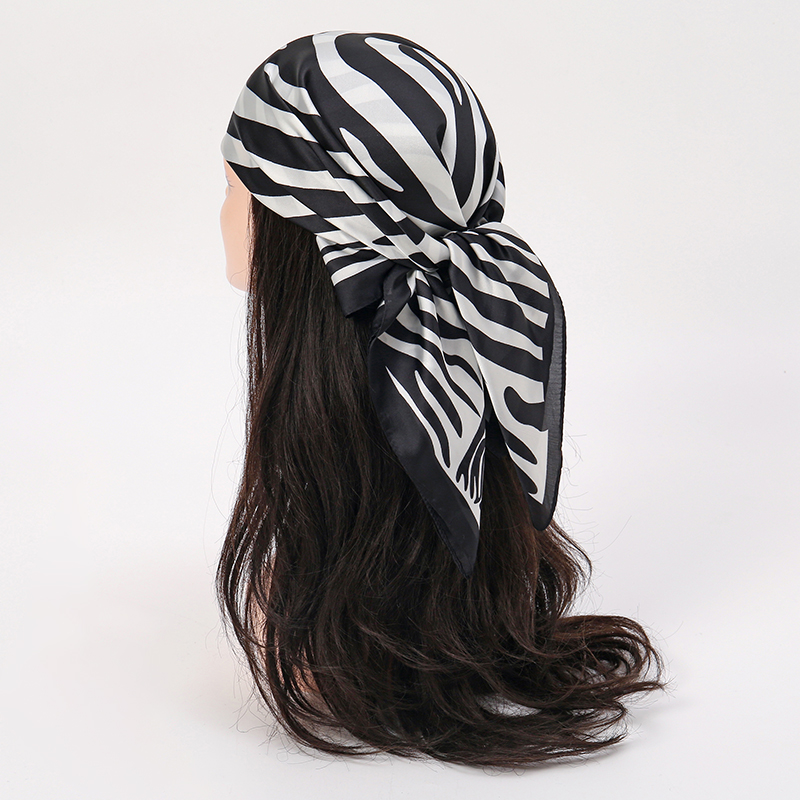 2025 Beach Hijab Stoles Silk S - Silk Tie Striped 리뷰 및 가격