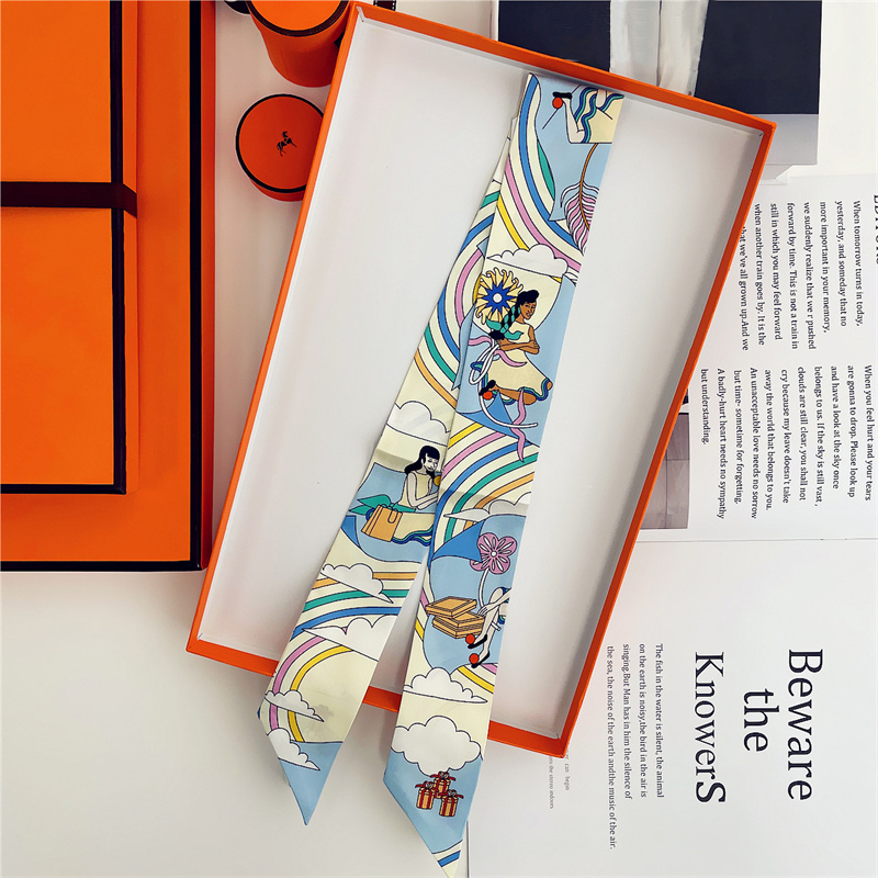 Women 100% Mulberry Silk Scarf - Ascot Neck Scarf 리뷰 및 가격