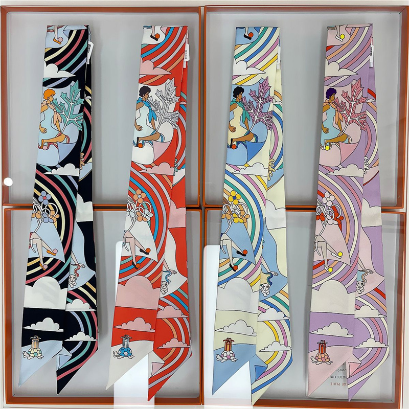 Women 100% Mulberry Silk Scarf - Ascot Neck Scarf 리뷰 및 가격