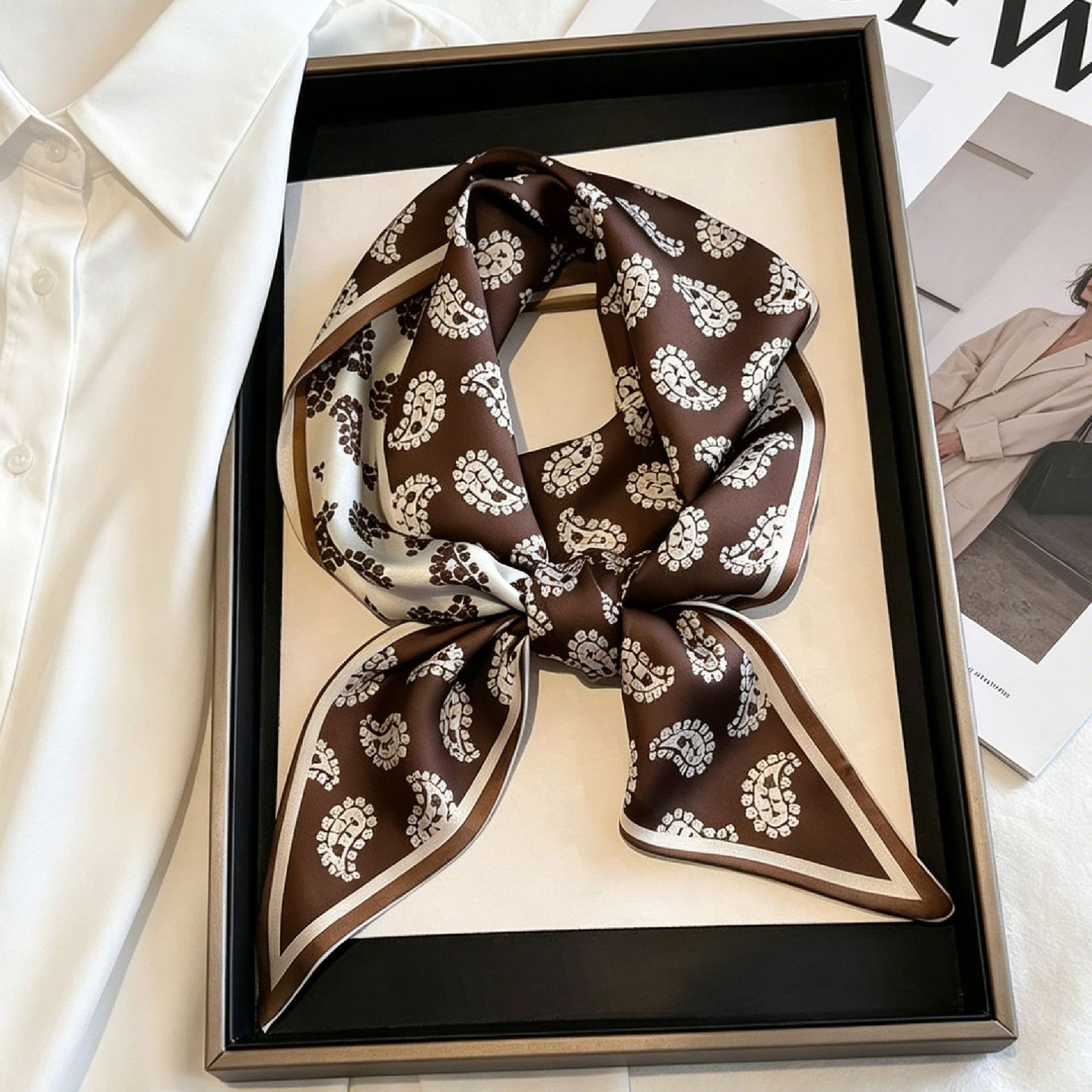 Luxury Long Neckerchief Skinny - Ascot Neck Scarf 리뷰 및 가격