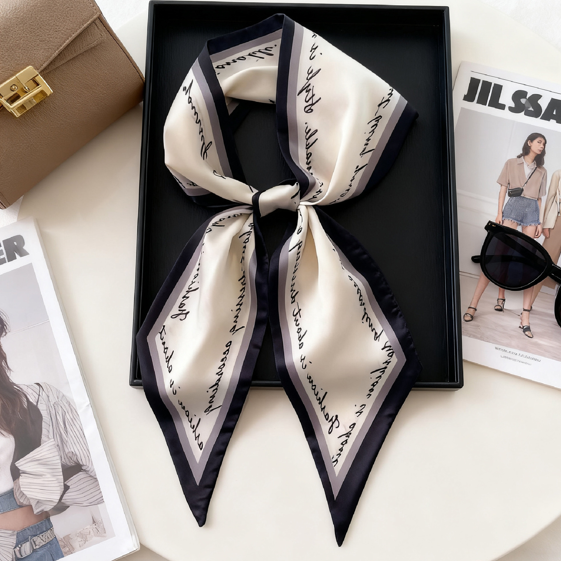 Luxury Long Neckerchief Skinny - Ascot Neck Scarf 리뷰 및 가격