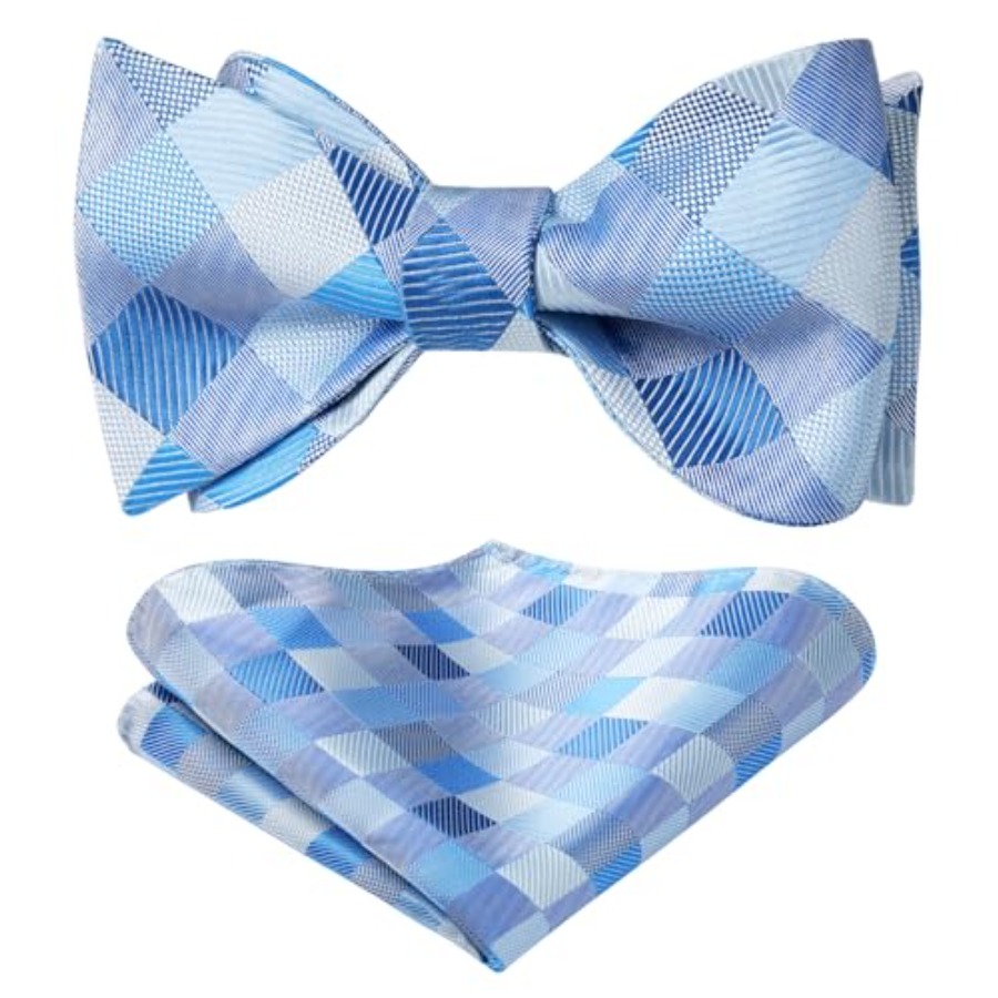 Bow Ties for Men Check Plaid S - Handkerchief Cotton Men 리뷰 및 가격