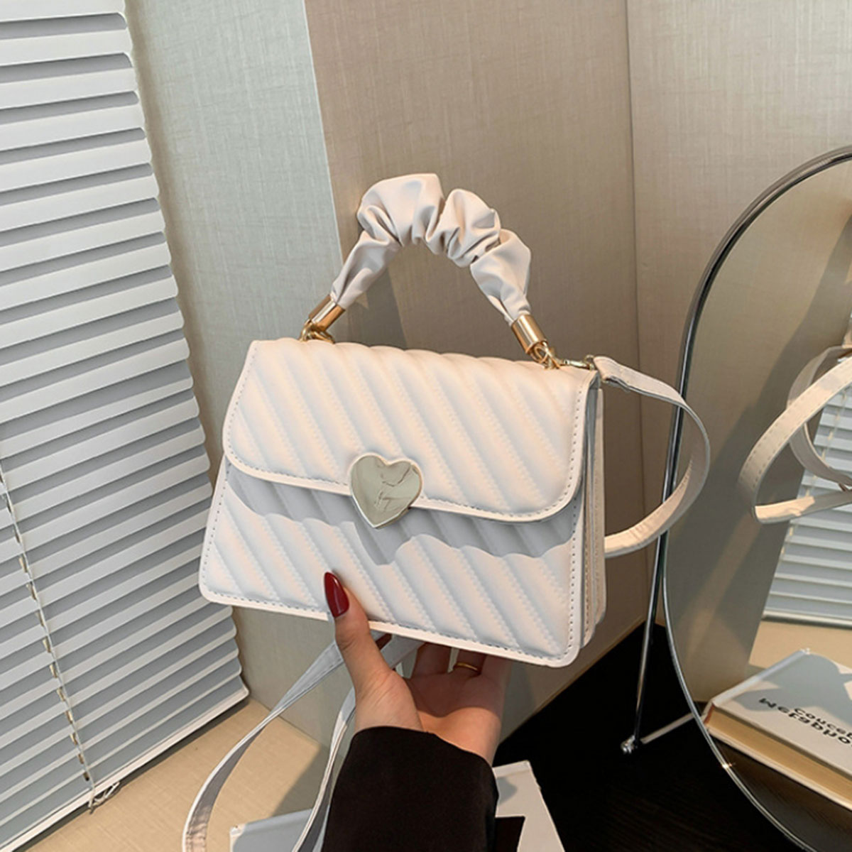 White fashion women's bag simp - Pocket Square Set 리뷰 및 가격