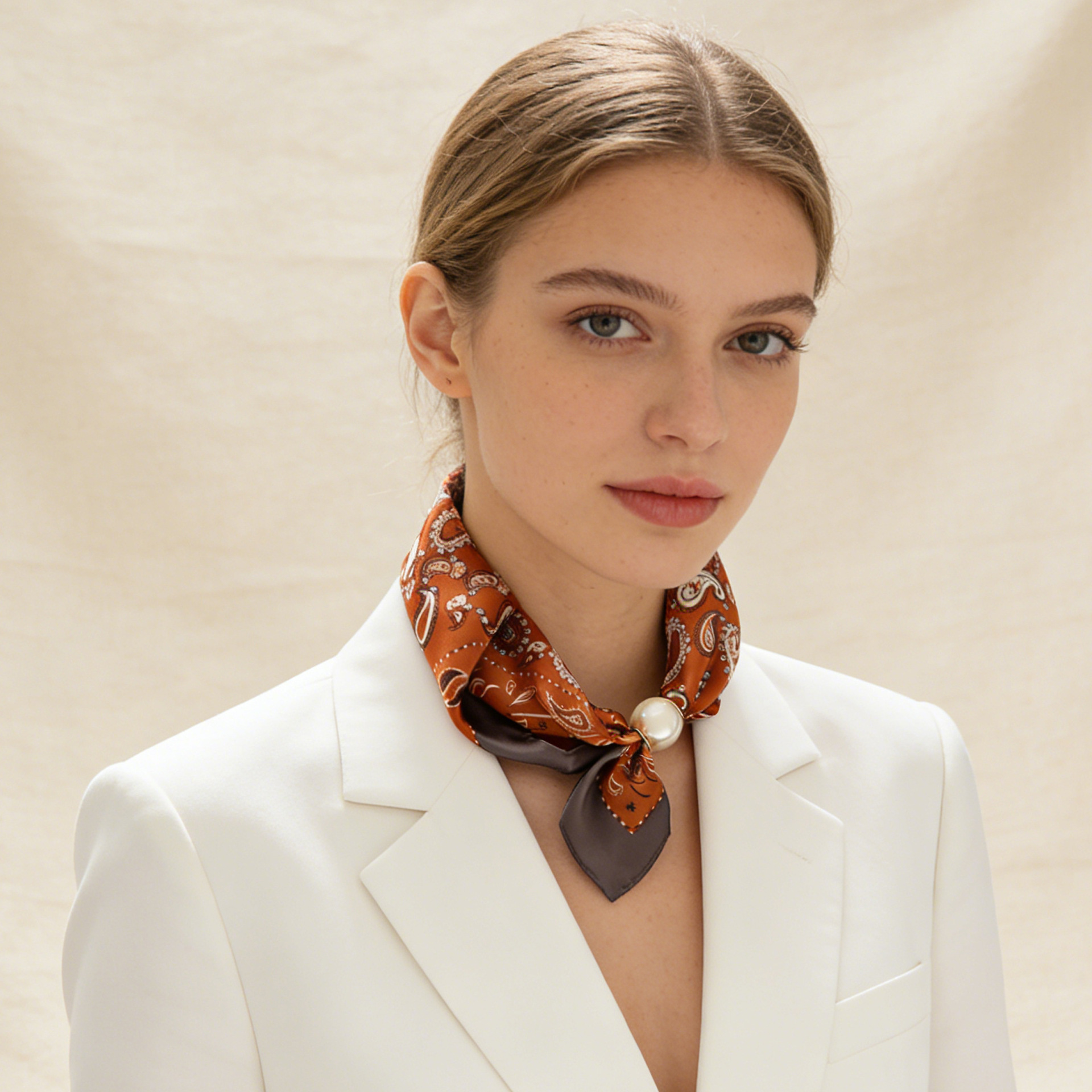 Scarf Chain Silk Lazy Magnetic - Face Scarf Mask 리뷰 및 가격