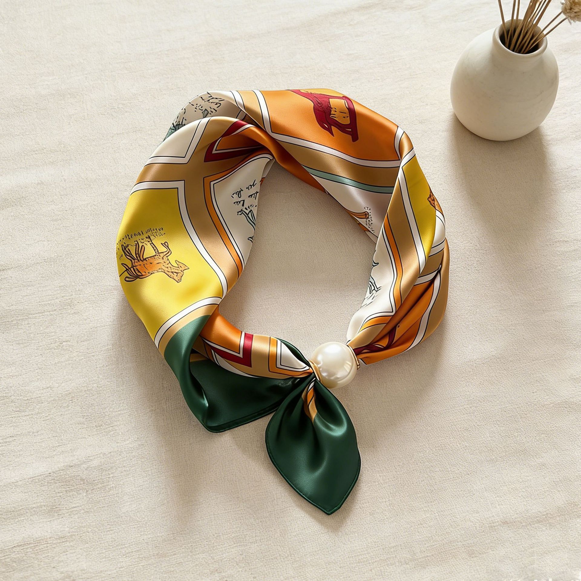 Scarf Chain Silk Lazy Magnetic - Face Scarf Mask 리뷰 및 가격