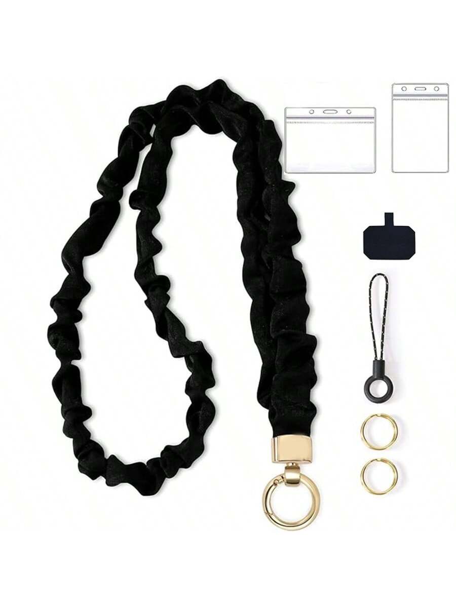 Stretchy Scrunchie Lanyard For - Lanyard Badge Holder 리뷰 및 가격