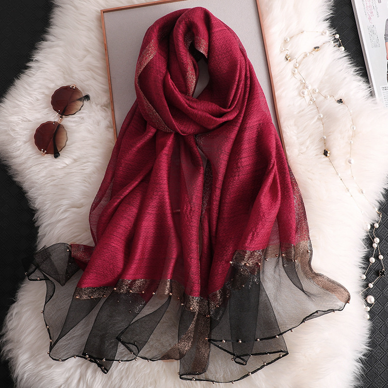 2024 Luxury 100% Silk Shawl Sc - Scarf Silk Square 리뷰 및 가격