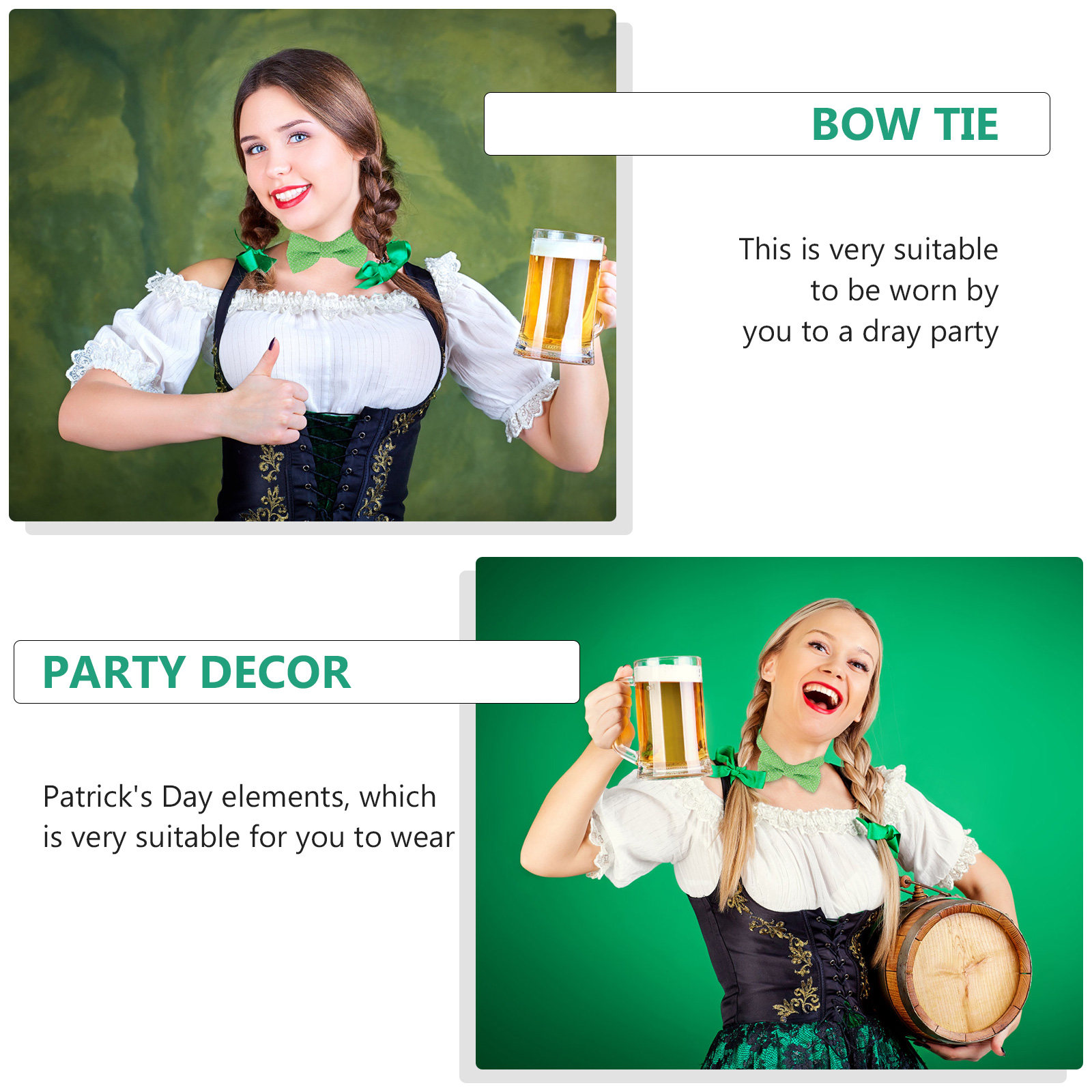 2Pcs Kids Bowtie Set St Patric - Bow Tie Pre Tied 리뷰 및 가격