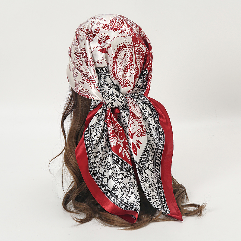 Satin Square Scarf Women Musli - Face Scarf Mask 리뷰 및 가격