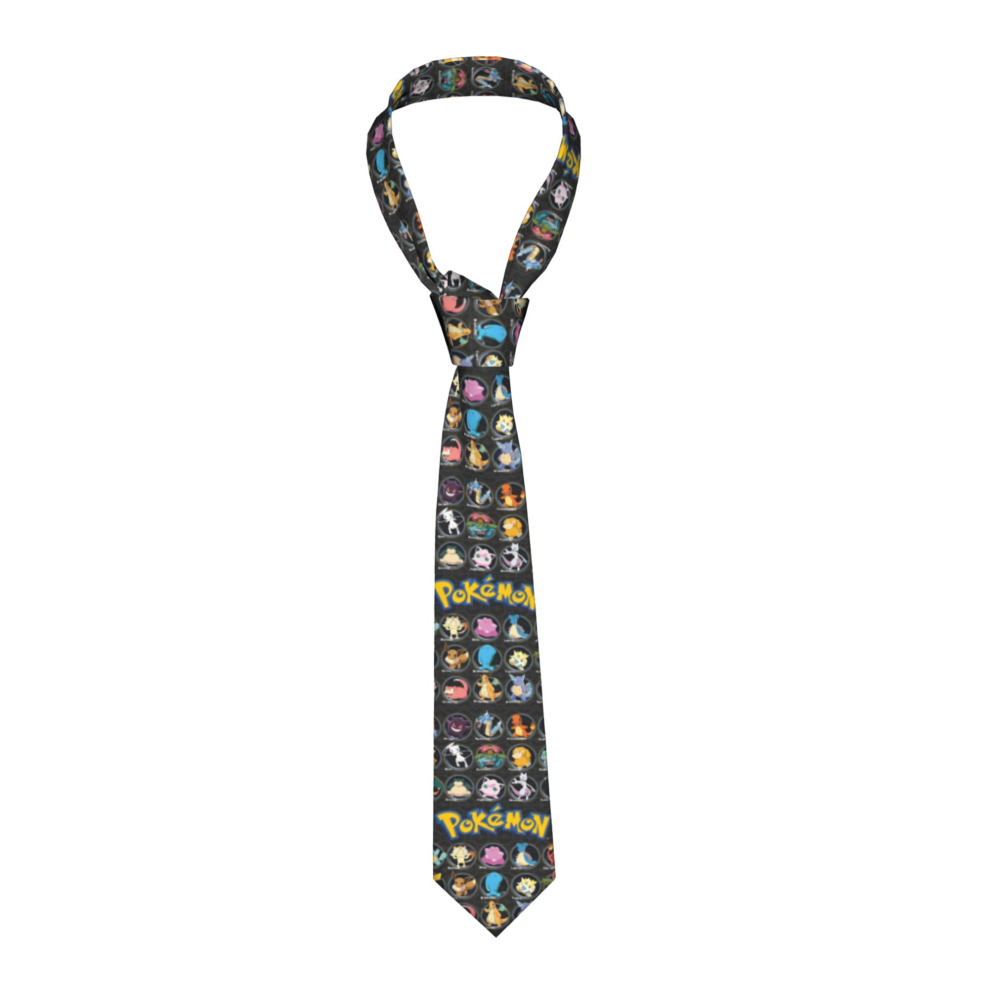 Cartoon Pokemon Characters Nec - Skinny Tie Men 리뷰 및 가격