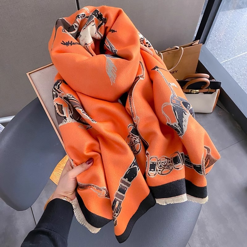 Retro Rider Horse Imitation Ca - Muffler Men Wool 리뷰 및 가격