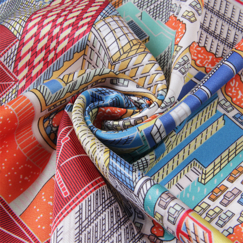 Silk Scarf Women Magic City Pr - Scarf Silk Square 리뷰 및 가격