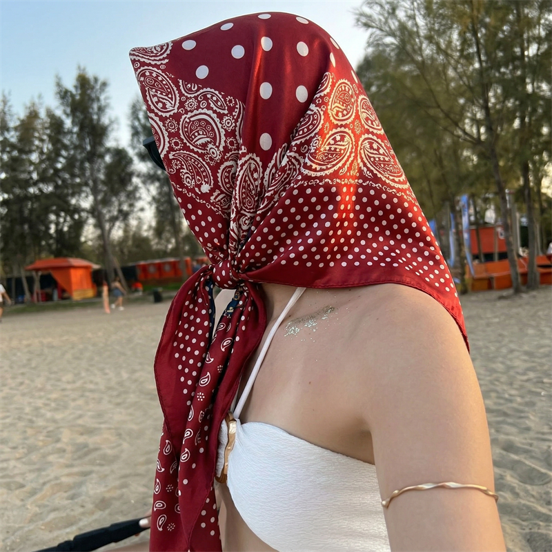 90cm Luxury Brand 2026 Dot Pri - Face Scarf Mask 리뷰 및 가격