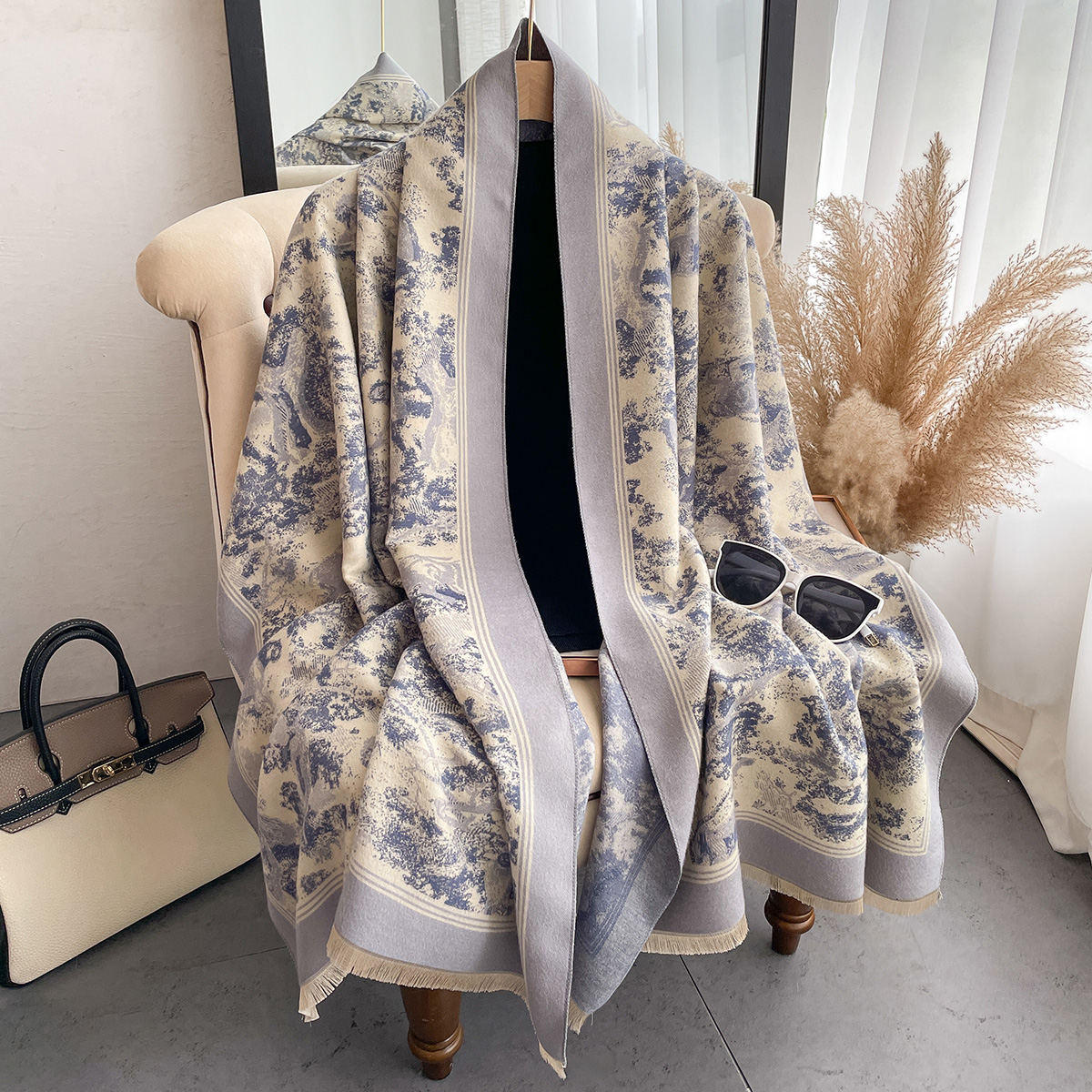 Luxury Winter Cashmere Scarf W - Woven Scarf Blanket 리뷰 및 가격