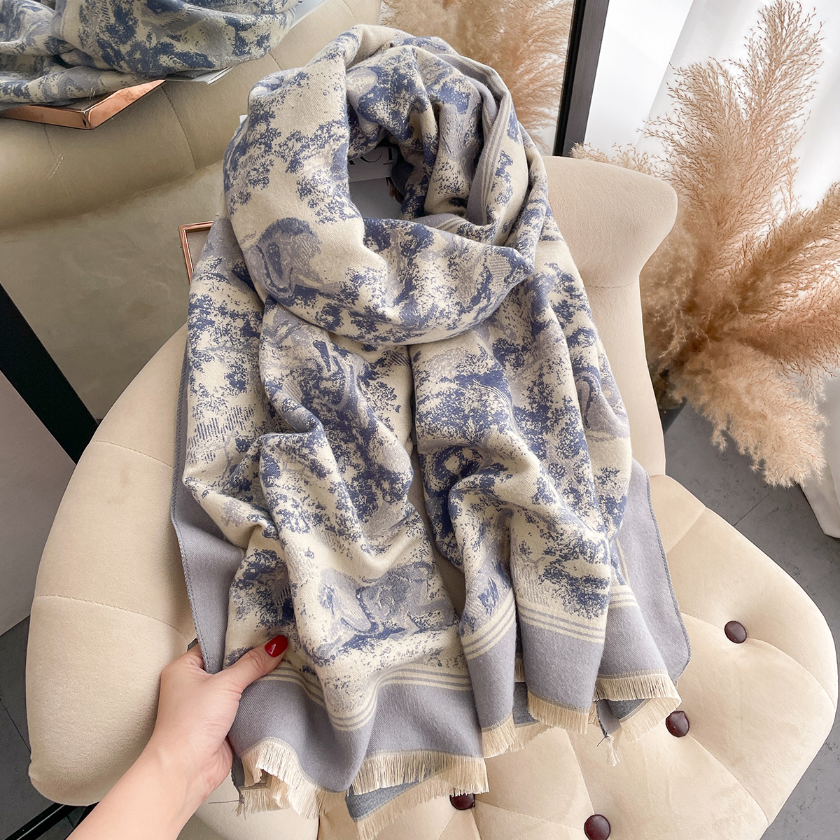 Luxury Winter Cashmere Scarf W - Woven Scarf Blanket 리뷰 및 가격