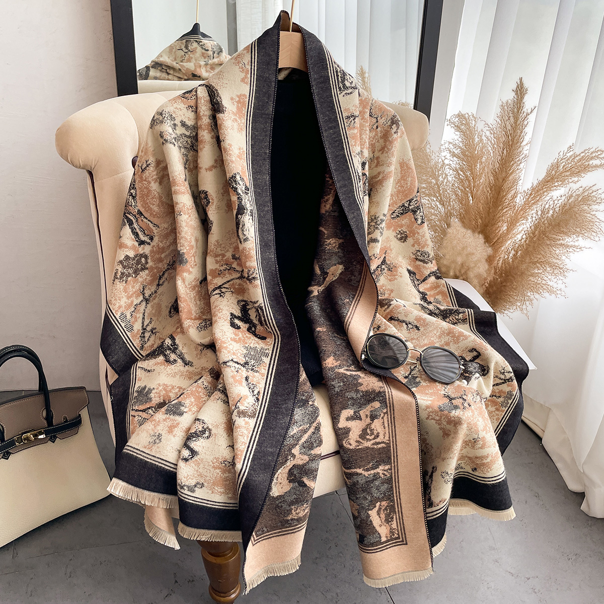 Luxury Winter Cashmere Scarf W - Woven Scarf Blanket 리뷰 및 가격