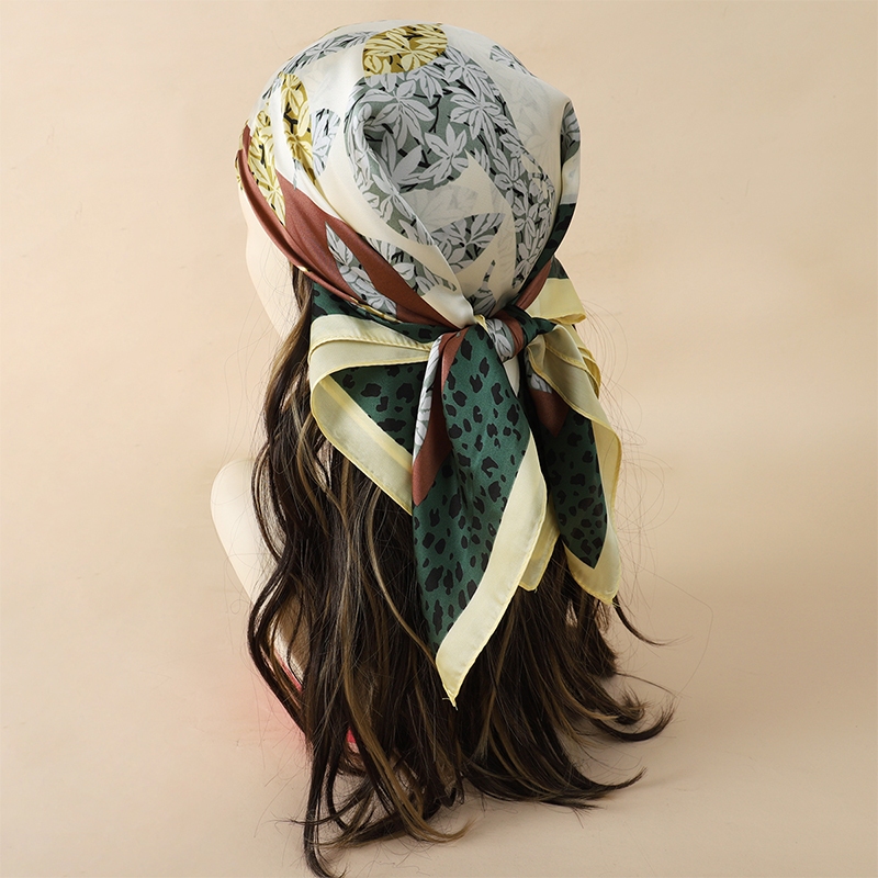 70x70cm Women Scarf Silk Feeli - Ascot Neck Scarf 리뷰 및 가격