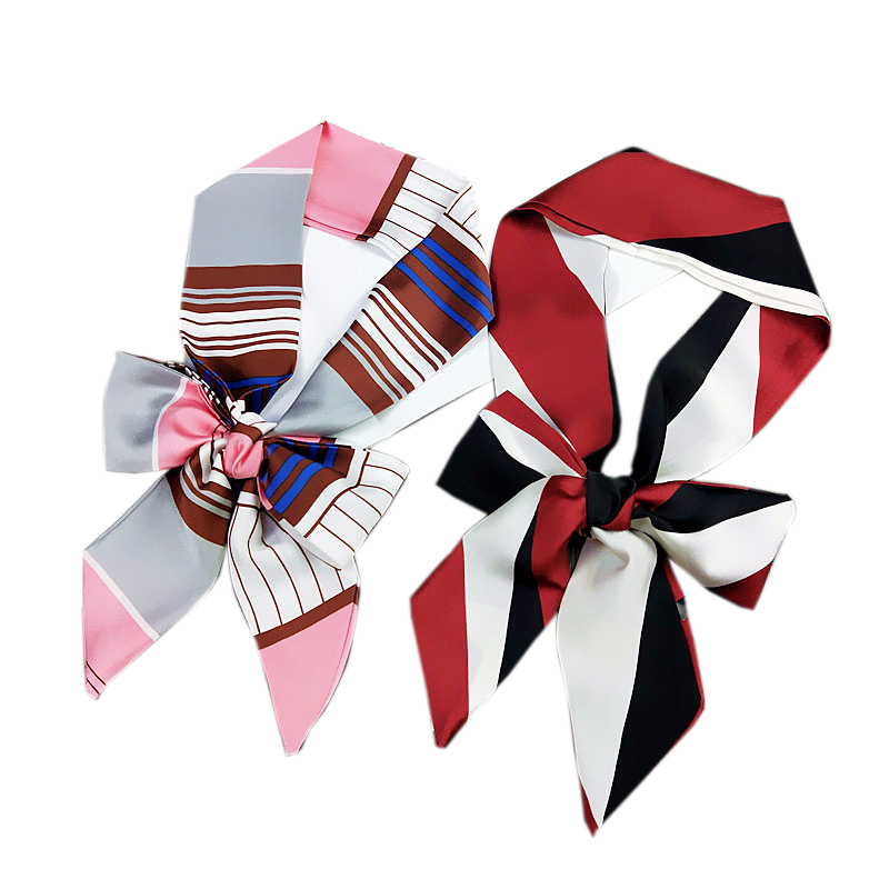 TOP Small Long Silk Neckerchie - Silk Tie Striped 리뷰 및 가격