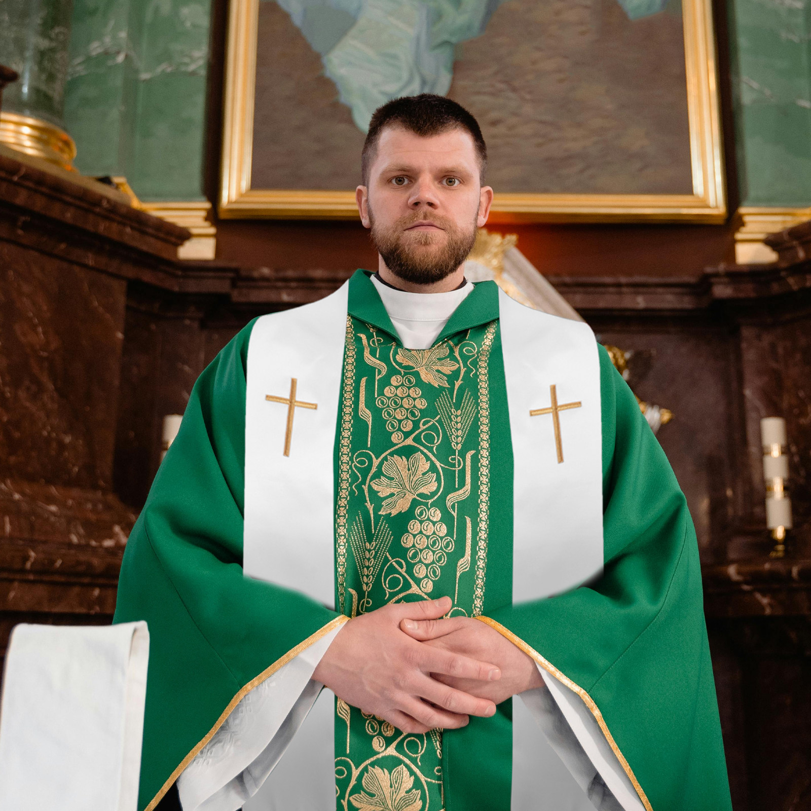 Clergy Stole Embroidered Cross - Stole Wedding Shawl 리뷰 및 가격