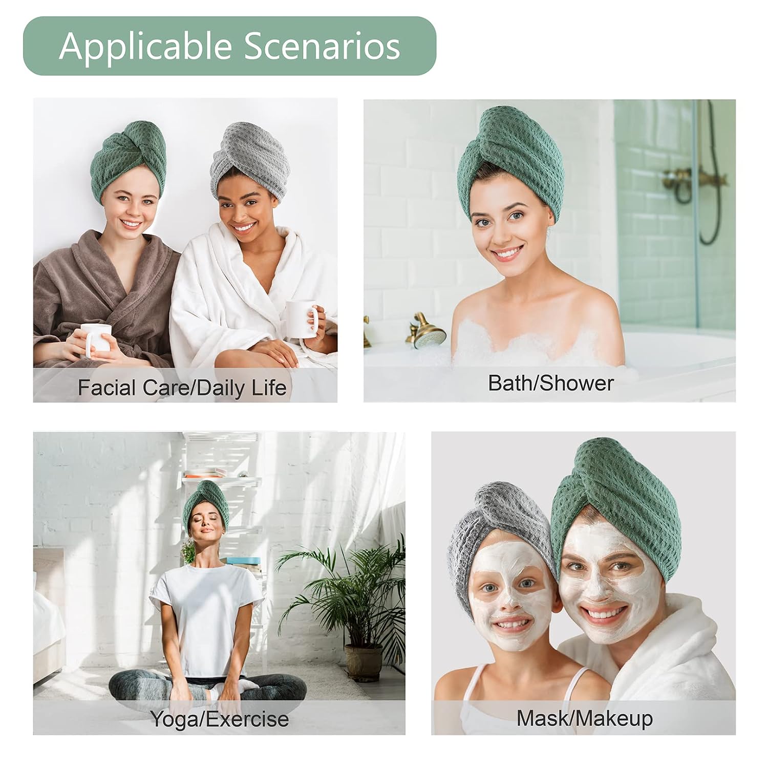 Microfiber Hair Drying Towel - - Head Wrap Turban 리뷰 및 가격